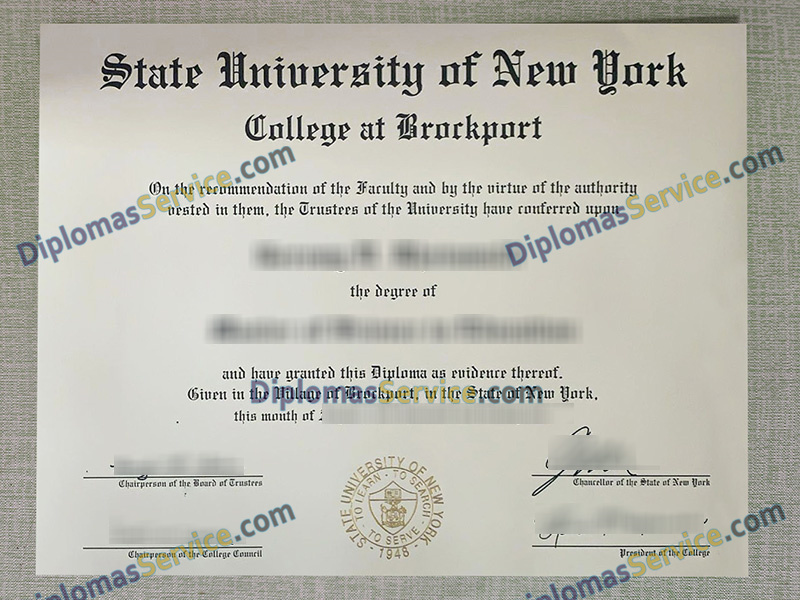 SUNY Brockport diploma, SUNY Brockport degree,