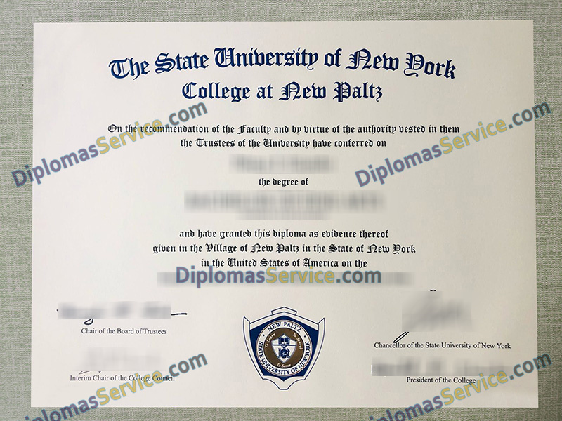 SUNY New Paltz diploma, SUNY New Paltz degree,