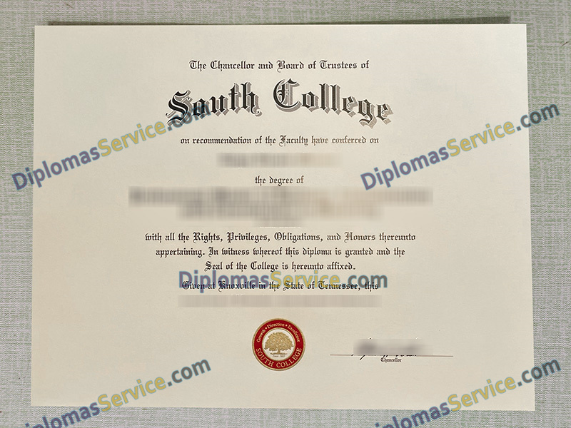 South College diploma, South College degree,