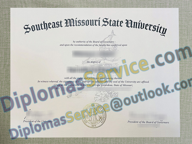 Southeast Missouri State University diploma, Southeast Missouri State University degree,