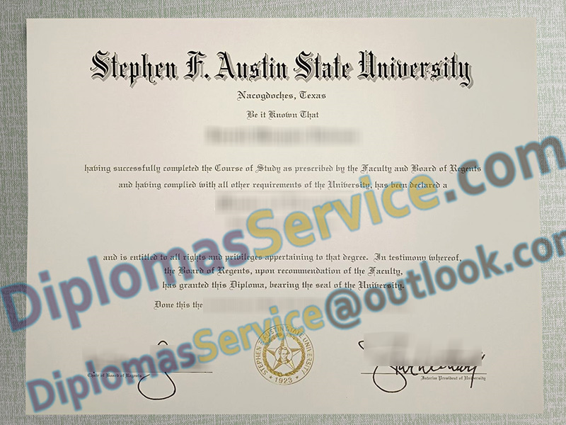 Stephen F Austin State University diploma, Stephen F Austin State University degree,