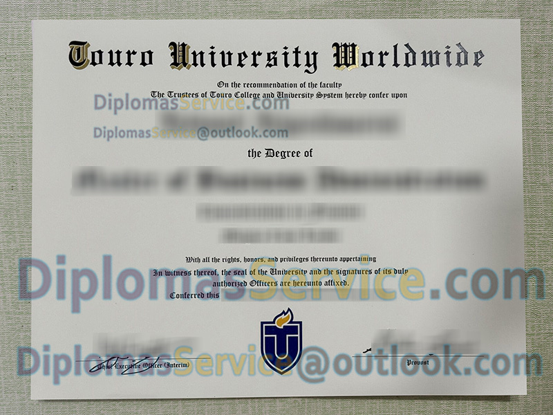 Touro University Worldwide diploma, Touro University Worldwide degree,