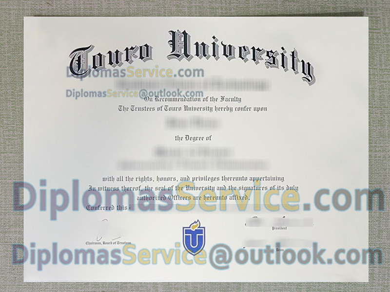 Touro University diploma, Touro University degree,