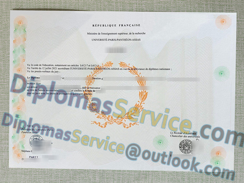 Université Paris-Panthéon-Assas diplôme, Université Paris-Panthéon-Assas licence,