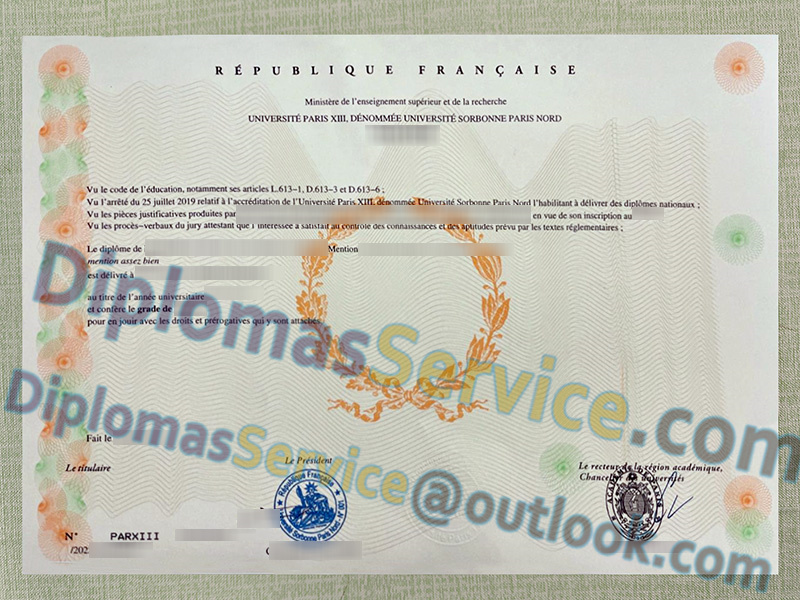 Université Sorbonne Paris Nord diplôme, Université Paris XIII licence,