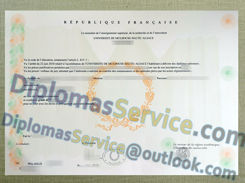 Université de Mulhouse Haute-Alsace diplôme, Université de Haute-Alsace licence,