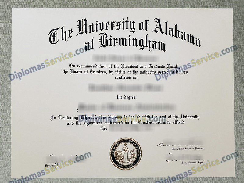University of Alabama at Birmingham diploma, University of Alabama at Birmingham degree,