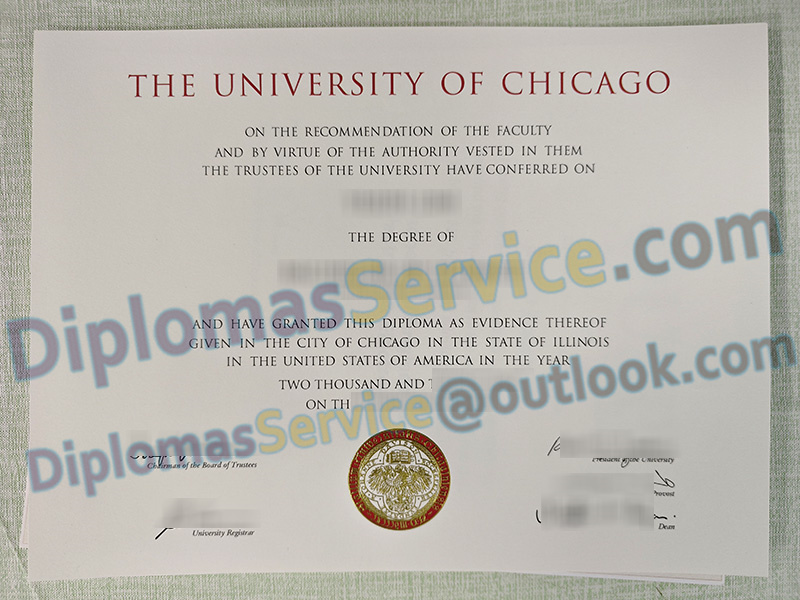 University of Chicago diploma, University of Chicago degree,