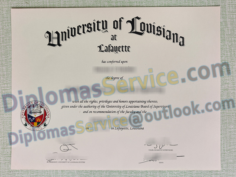 University of Louisiana at Lafayette diploma, University of Louisiana at Lafayette degree,