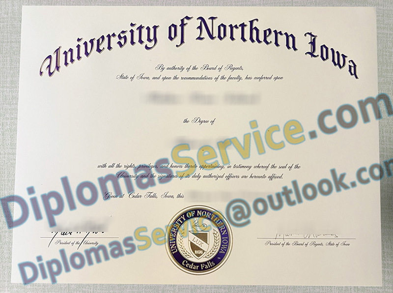 University of Northern Iowa diploma, University of Northern Iowa degree,