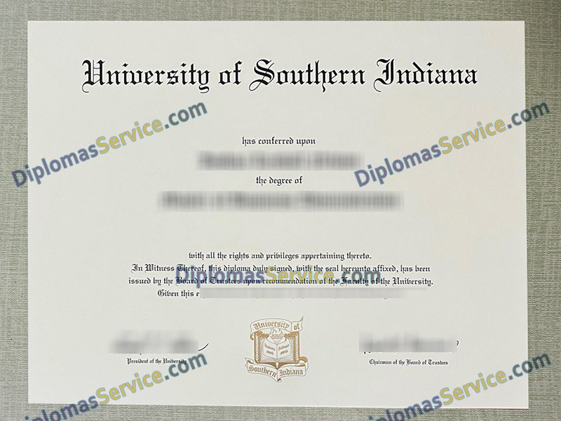 University of Southern Indiana diploma, University of Southern Indiana  degree,