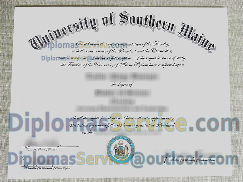 University of Southern Maine diploma, University of Southern Maine degree,