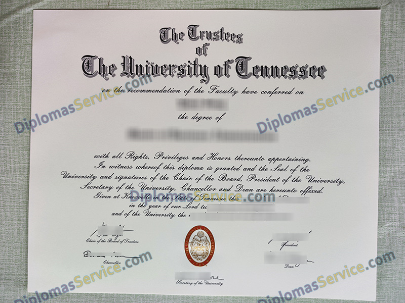 University of Tennessee Knoxville diploma, University of Tennessee Knoxville degree,