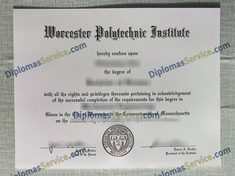 Worcester Polytechnic Institute diploma, Worcester Polytechnic Institute degree,