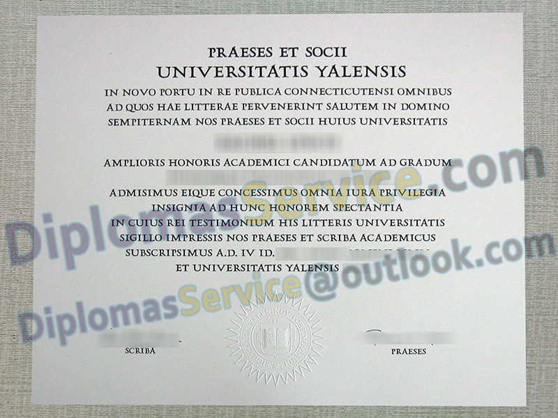 Yale University diploma, Yale University degree,