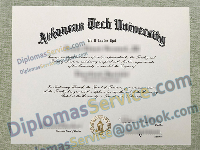 Arkansas Tech University diploma, Arkansas Tech University degree,
