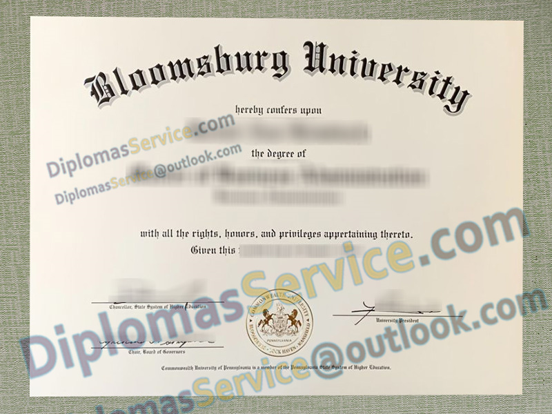 Bloomsburg University diploma, Bloomsburg University degree,