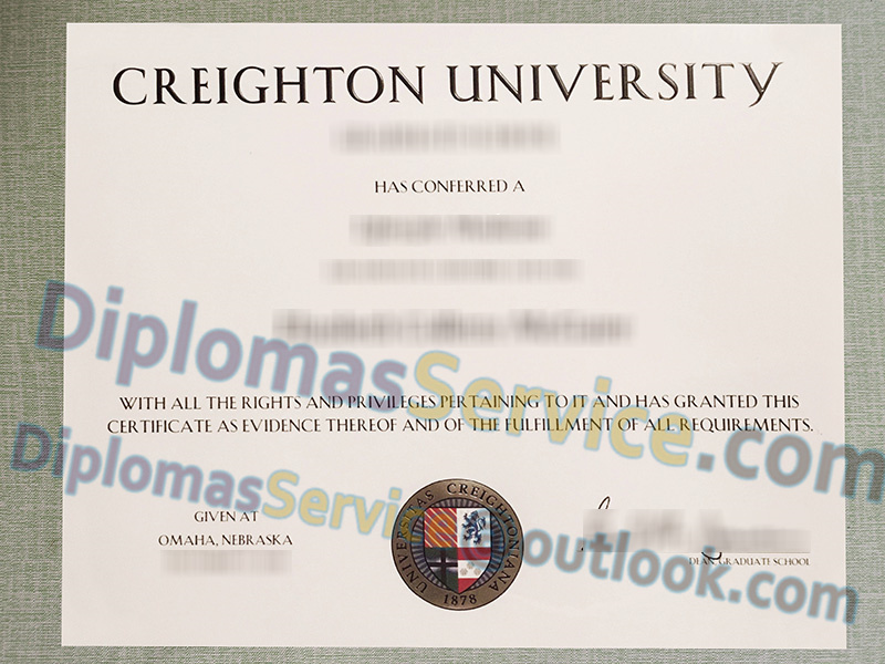 Creighton University diploma, Creighton University degree,