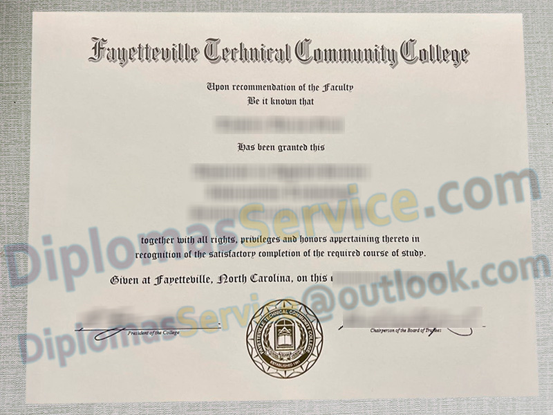 Fayetteville Technical Community College diploma, Fayetteville Technical Community College degree,