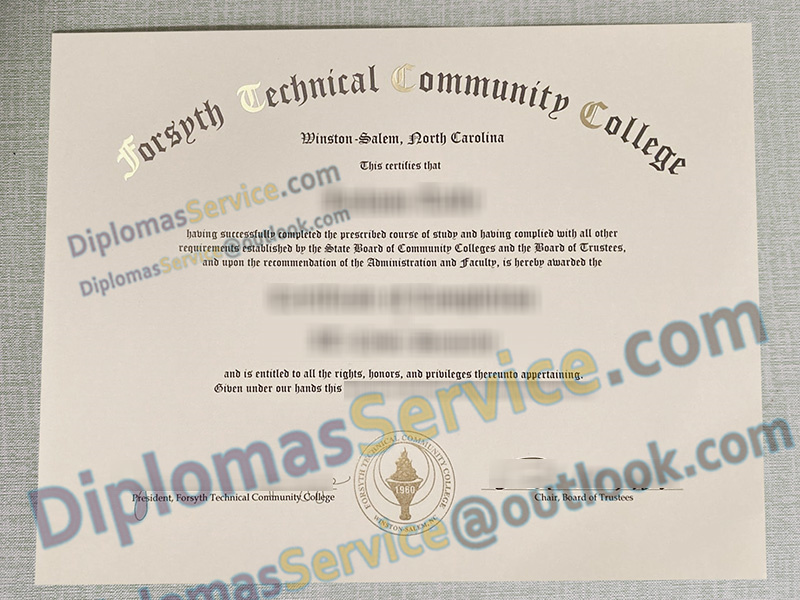 Forsyth Technical Community College diploma, Forsyth Technical Community College degree,
