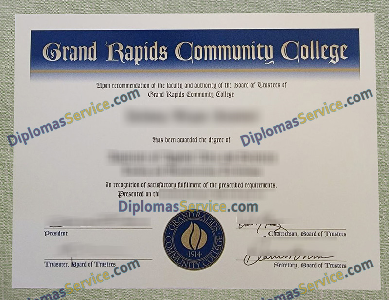 Grand Rapids Community College diploma, GRCC degree,