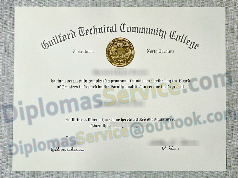 Guilford Technical Community College diploma, Guilford Technical Community College degree,
