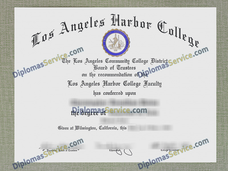 Los Angeles Harbor College diploma, Los Angeles Harbor College degree,