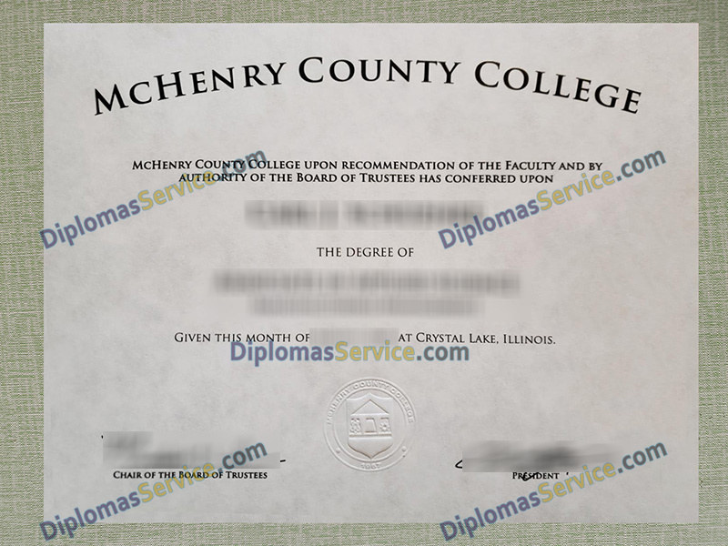 McHenry County College diploma, McHenry County College degree,  