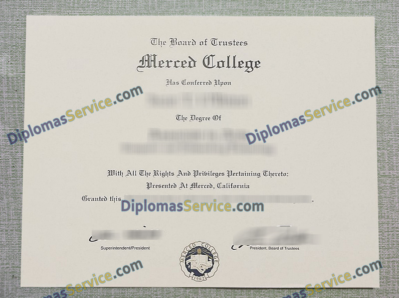 Merced College diploma, Merced College degree,