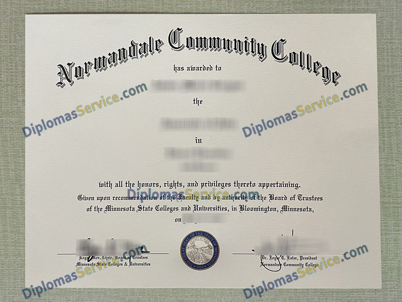 Normandale Community College diploma, Normandale Community College degree,