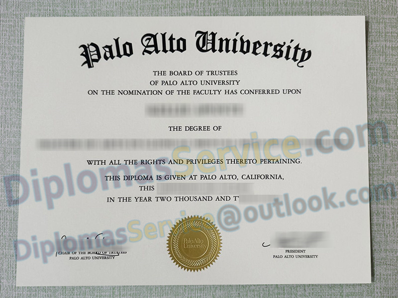 Palo Alto University diploma, Palo Alto University degree,