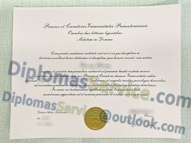 Princeton University diploma, Princeton University degree,