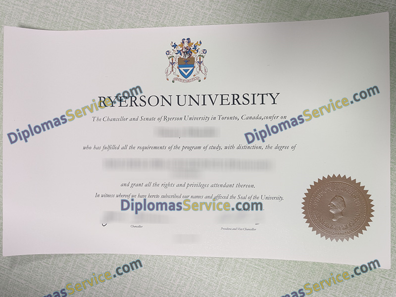 Ryerson University diploma, Ryerson University degree,