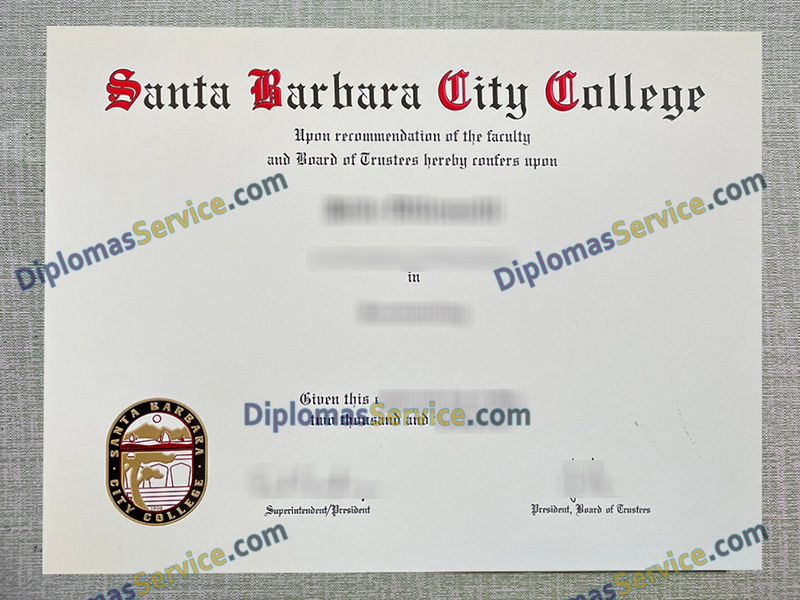 Santa Barbara City College diploma, Santa Barbara City College degree,