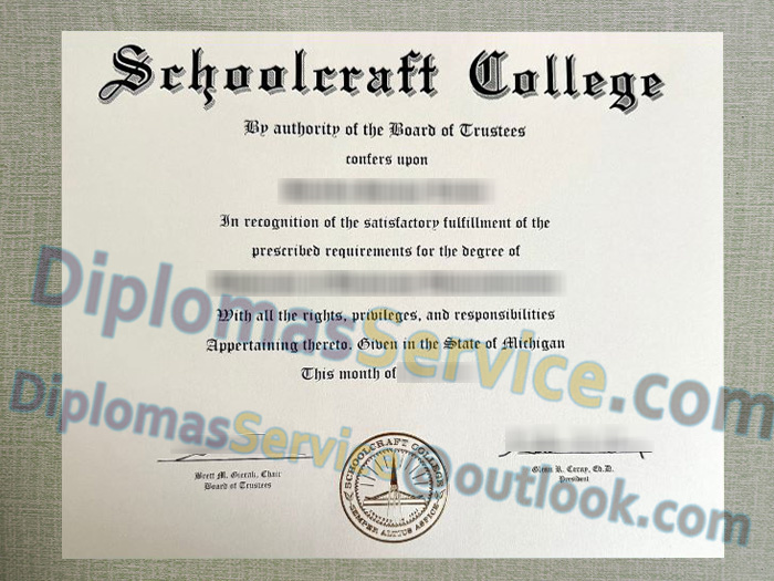 Schoolcraft College diploma, Schoolcraft College degree,