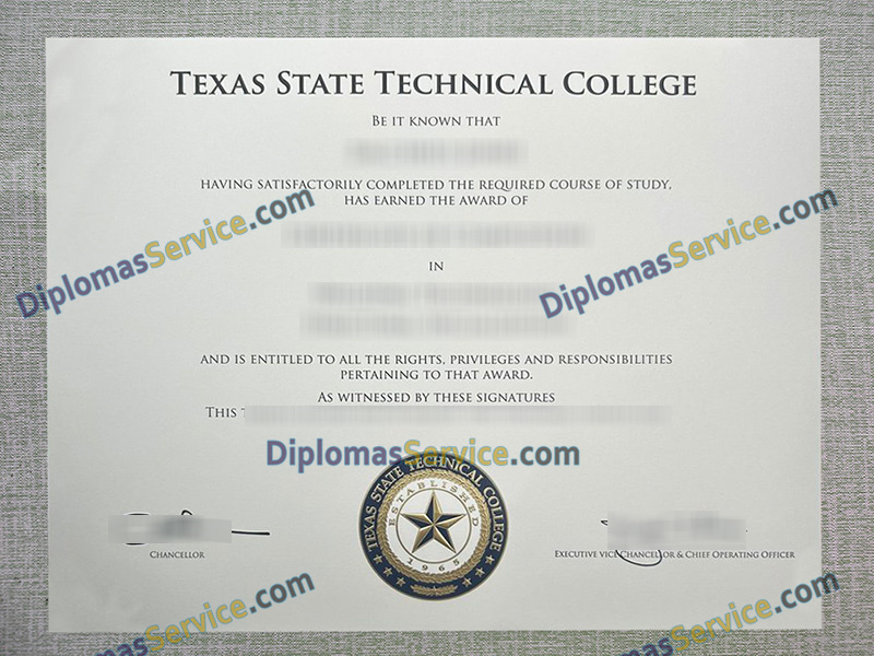 Texas State Technical College diploma, Texas State Technical College degree,