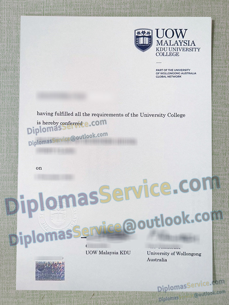 UOW Malaysia degree, KDU University College diploma,