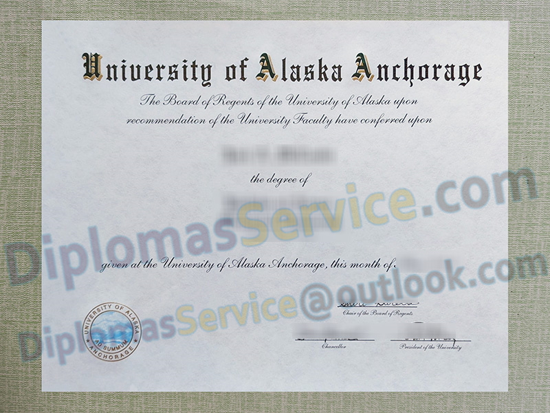 University of Alaska Anchorage diploma, University of Alaska Anchorage degree,