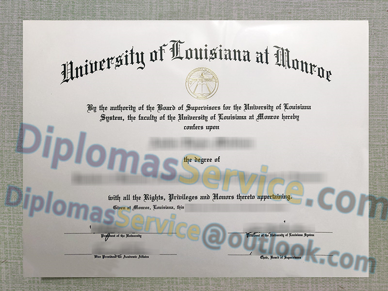 University of Louisiana at Monroe diploma, University of Louisiana at Monroe degree,