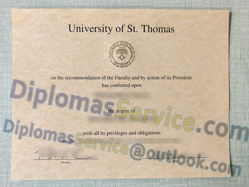 University of St. Thomas diploma, University of St. Thomas degree,