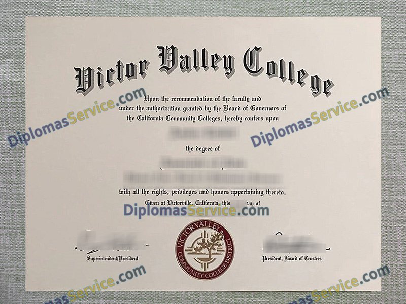 Victor Valley College diploma, Victor Valley College degree,