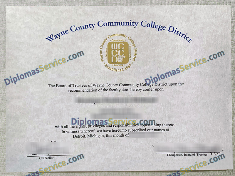 Wayne County Community College diploma, Wayne County Community College degree,