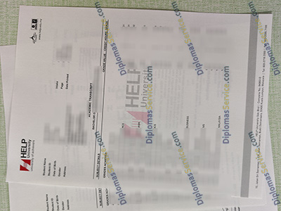 Help University transcript