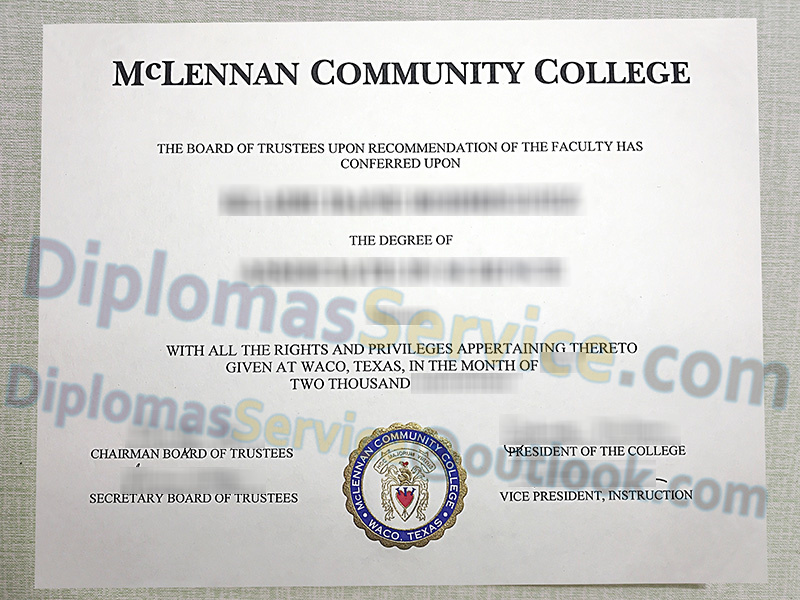 McLennan Community College diploma, McLennan Community College degree,