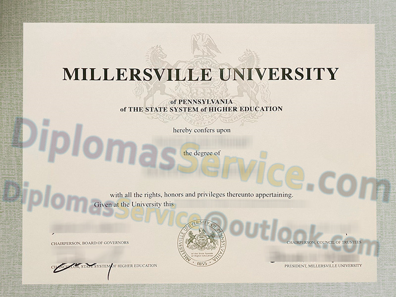 Millersville University diploma, Millersville University degree,