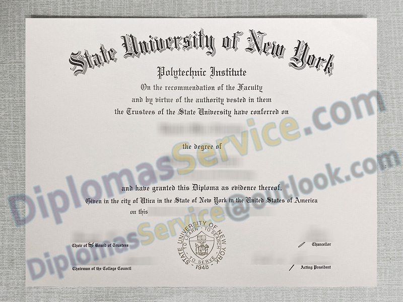 SUNY Polytechnic Institute diploma, SUNY Poly degree,