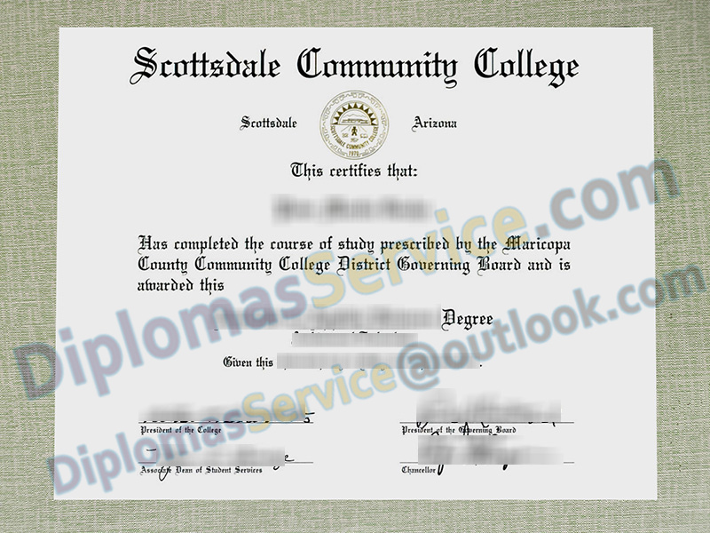 Scottsdale Community College diploma, Scottsdale Community College degree,