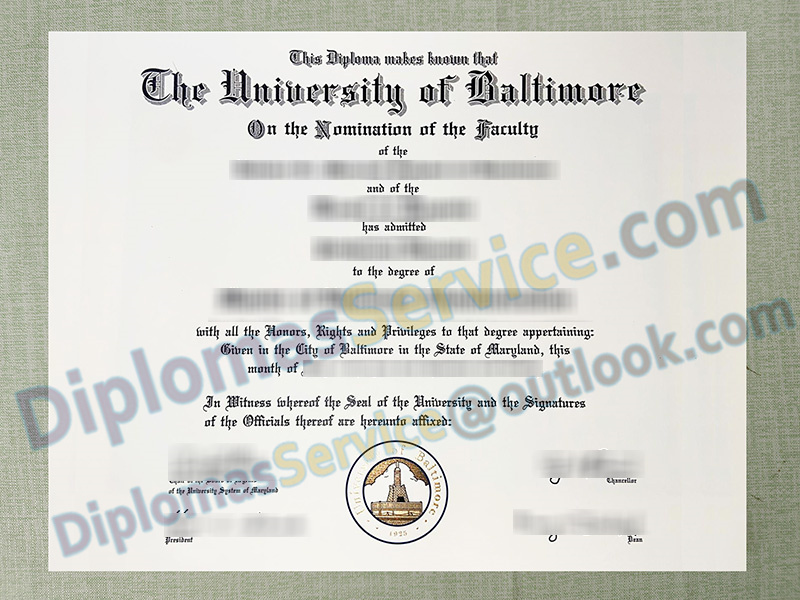 University of Baltimore diploma, University of Baltimore degree,