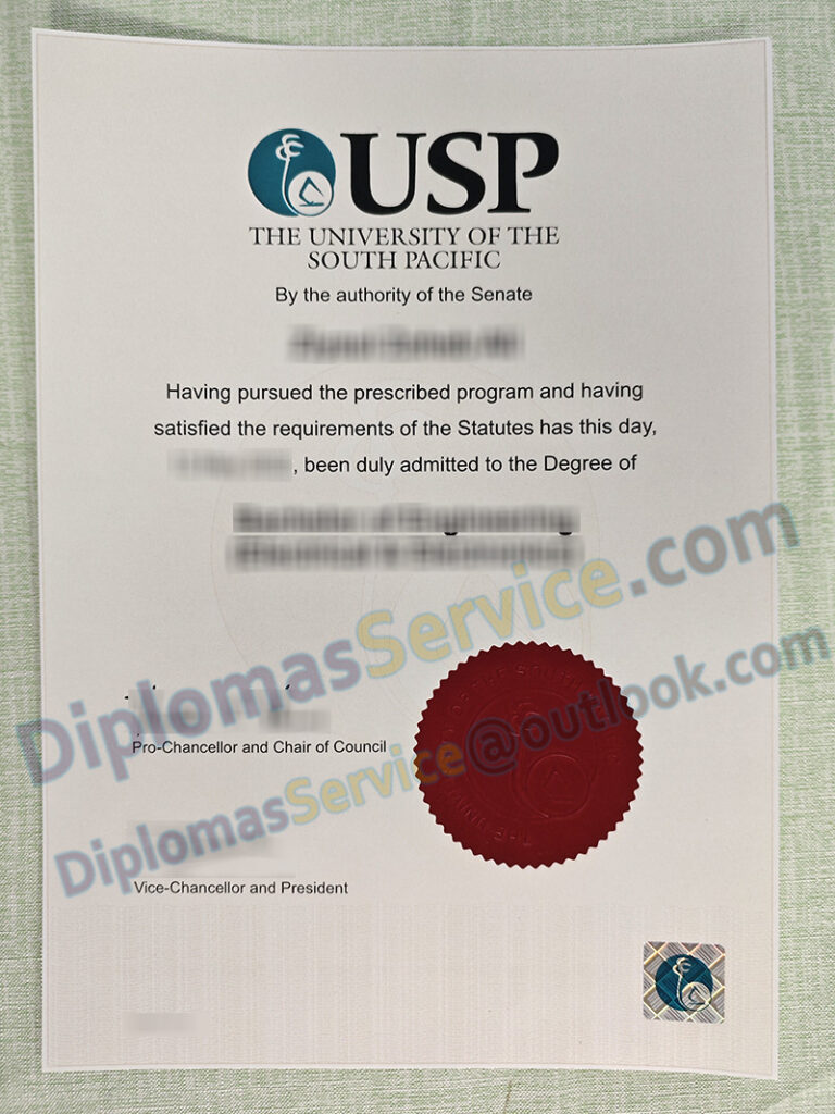 University of the South Pacific degree, University of the South Pacific diploma,