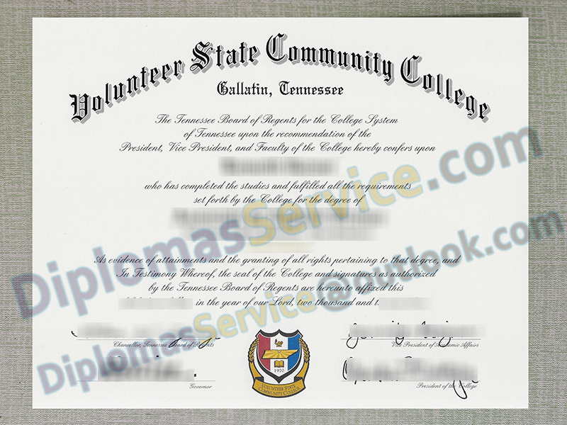 Volunteer State Community College diploma, Volunteer State Community College degree,